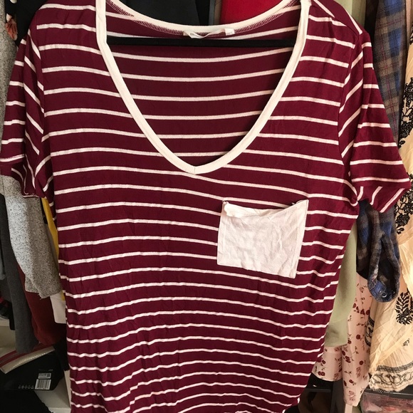 striped red and white shirt - Picture 1 of 3